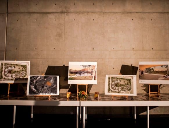 Naya Wa Yugali, concept designs on display at the StoryPlace reception, Carriageworks, November 2018