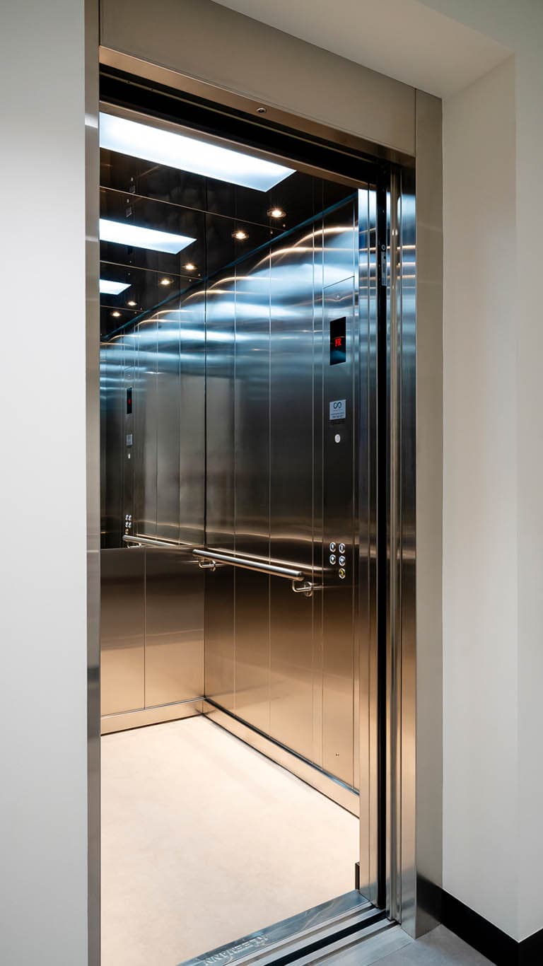 New internal passenger lift, stainless steel cab and accessibility upgrade